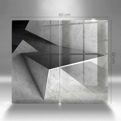 Protection plaque induction 2x30x52cm couvre plaque de cuisson béton - 7