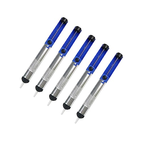 LIFKICH Desoldering Suction Pump Solder Removal Tool 5pcs Tin Extractor Pen Easy to Clean for Handheld Soldering Tool