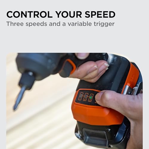 BLACK+DECKER 20V MAX POWERCONNECT Brushless Cordless Impact Driver Set with 2Ah Battery and Charger, 7 Pc Impact Driver Bit Set, 2000 In-Lbs Torque, 3200 RPM, LED Light, Ergonomic (BLIM78D1) thumbnail 5