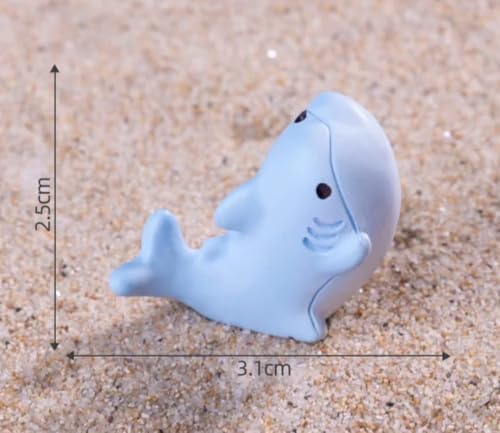 Image of VRB Dec 1 Set Miniature Showpiece Set for Home Decor,Car Dashboard,Valentine,Living Room,Gifts Figurines,Cake Decoration Items,Figurines for Home Decor. ((6Pcs Dolphin Miniature))