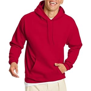 Hanes EcoSmart Hoodie, Midweight Fleece, Pullover Hooded Sweatshirt for Men