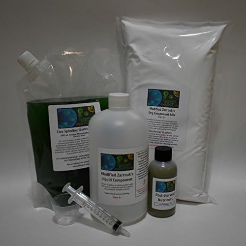 Large-Scale Spirulina Growth Kit: Complete Media Mix & Starter Culture (50 Gallons)