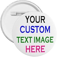 Custom Pins, Personalized Buttons Badge Personalized Badges Customized Round Pins Add Your Photo Text Funny Gifts For Birthday Wedding Party