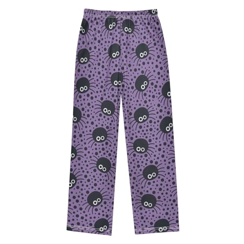 Spider Spot Boys Pants Boys Athletic Pants Long Pant for Boywith Pockets Wide-Leg Size 6-14Y2