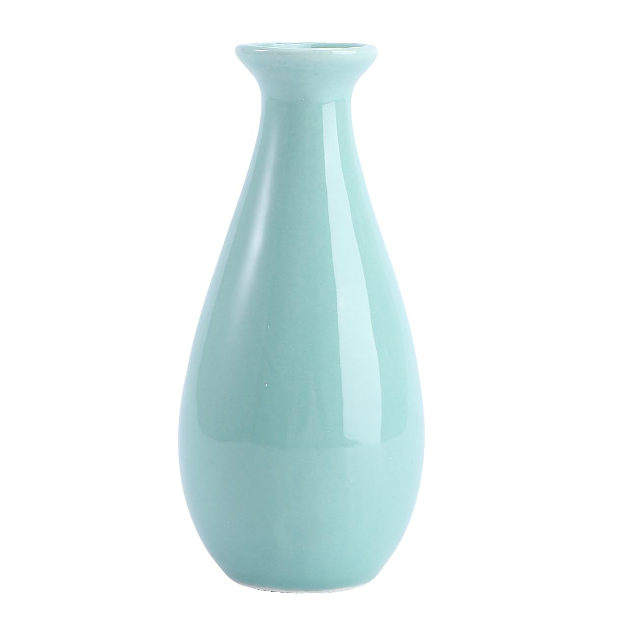 JarróN PequeñO De CeráMica Decorativo para Flores Jarron Azul Ceramica para Oficina Hogar Mesa Escritorio