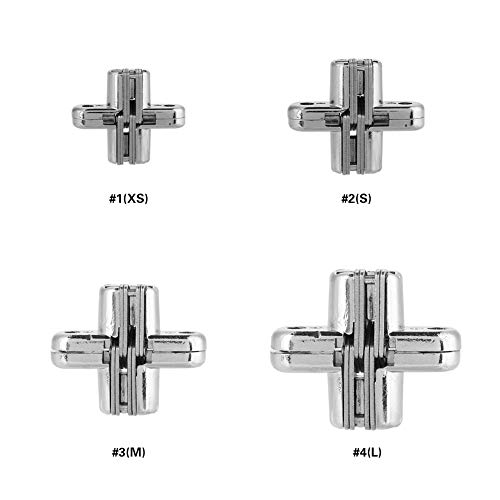 180 Degree Hidden Hinges, Zinc Alloy Invisible Concealed Cross Door Hinge Easy Installation Furniture Cabinet Kit (Xs) #TOP6