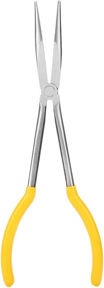 Best Review Straight Long Nose Pliers, 11 Professional Wire Pliers Cable Wire Cutter Carbon Steel Long Handled Needle Nose Pliers