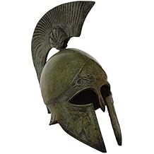 Corinthian Bronze Mini Helmet with Goat Design - Handmade in Greece
