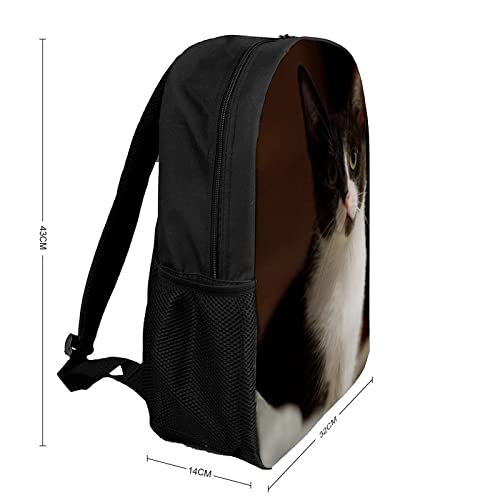 Sac à dos imprimé en 3D motif chat résistant et léger