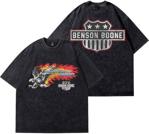 Benson Boone American Heart Merch Vintage Wash T-Shirts Women Men