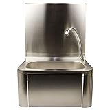 AcMax Handwaschbecken Waschbecken Hygienebecken Kniebedienung 40x56x34cm Edelstahl