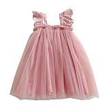 SGAOGEW Red Dresses for Little Girl Sleeveless Grapic Paillette Princess Dress Dance Party Prom Birt