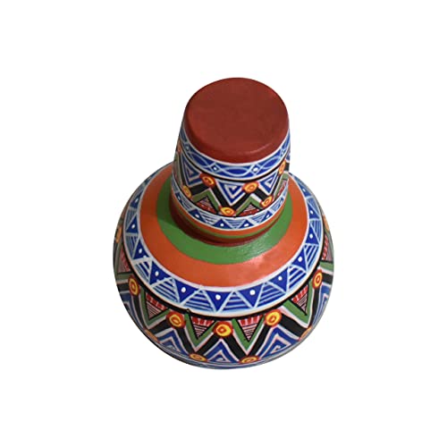Hand-Decorated Aztec Pottery Miniature Jug | Artisan Crafted Collectible - Image 3
