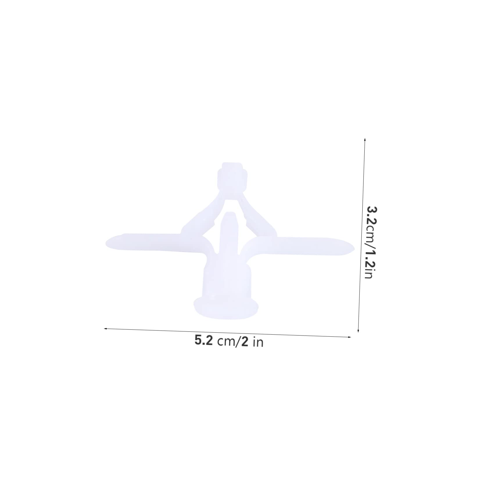 Unomor 100pcs Plastic Expansion Anchor Plugs for Drywall Fixings Lightweight Gypsum Board Hardware Accessories