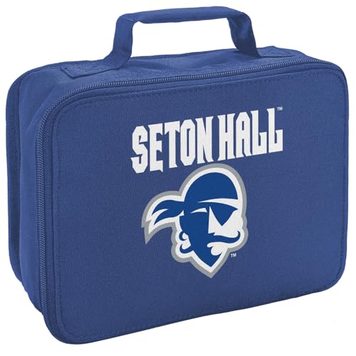 Campus Lab Seton Hall University Primary Logo Insulated Soft Sided Lunch Box - Reusable Lunch Bag For School Office Work, BPA Free, Royal