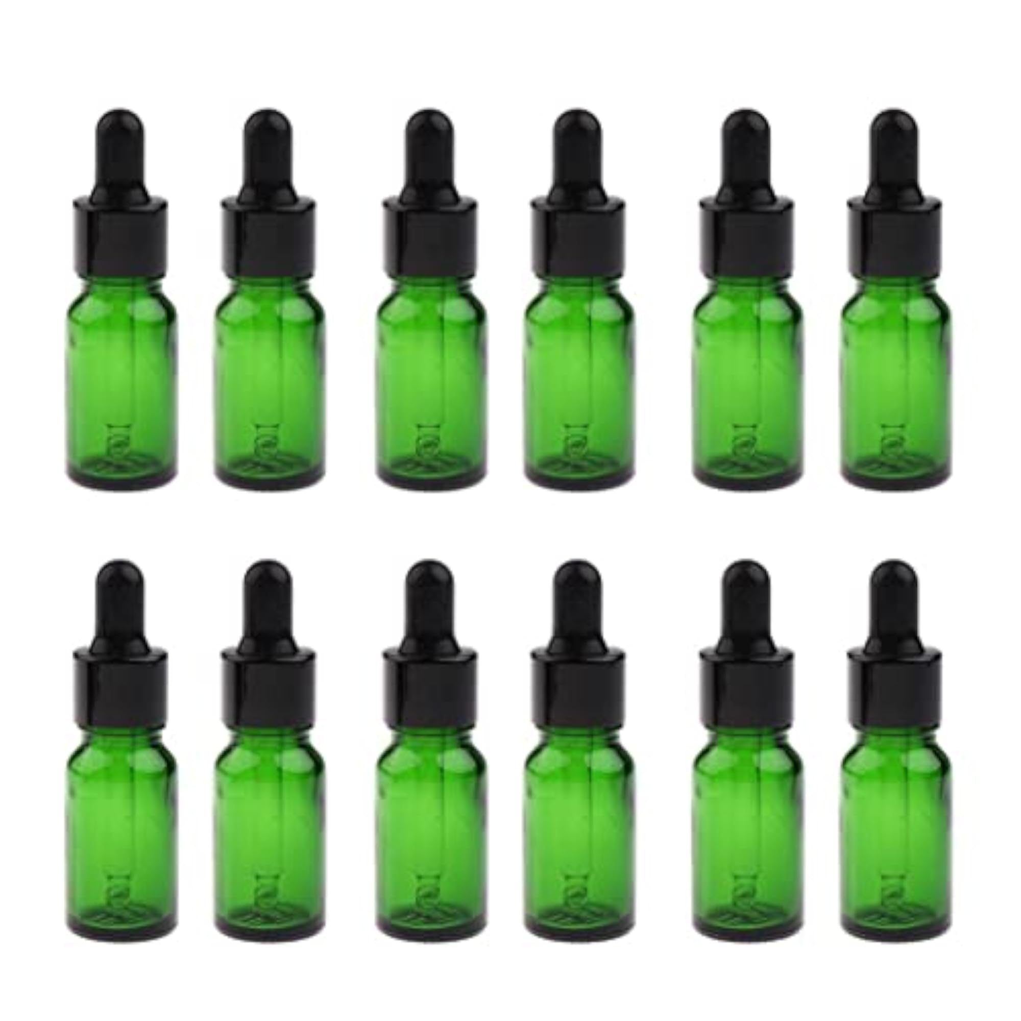 12 Pieces Mini Glass Dropper Bottles for Essential Oil, 10ML