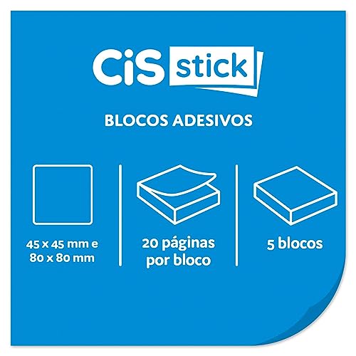 CIS Fun ST0407 Bloco Adesivo 5 modelos - 20 folhas por bloco