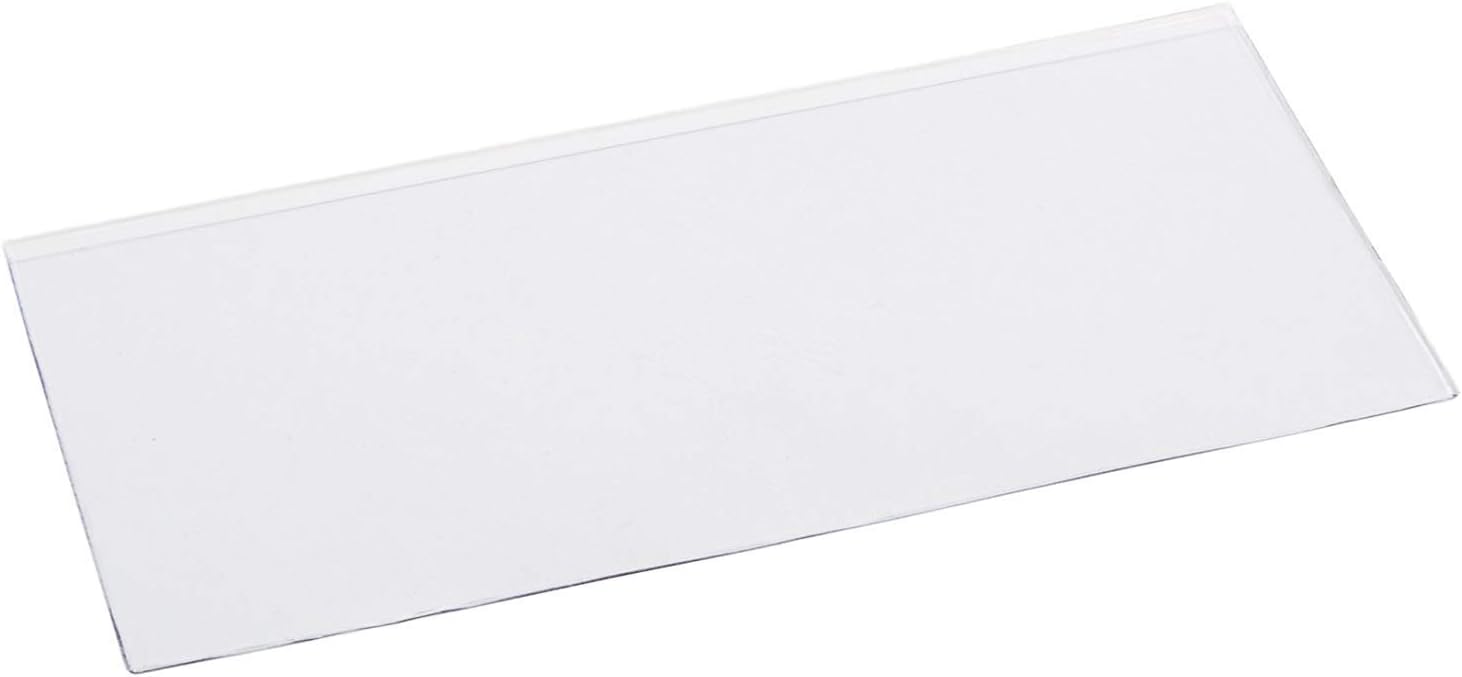 Deluxe Currency Holder - Regular Bill (Dollar) Semi-Rigid Holder - holds up to 6.38" x 2.78" - (Pack of 50) - Currency and Coin Collecting Supplies