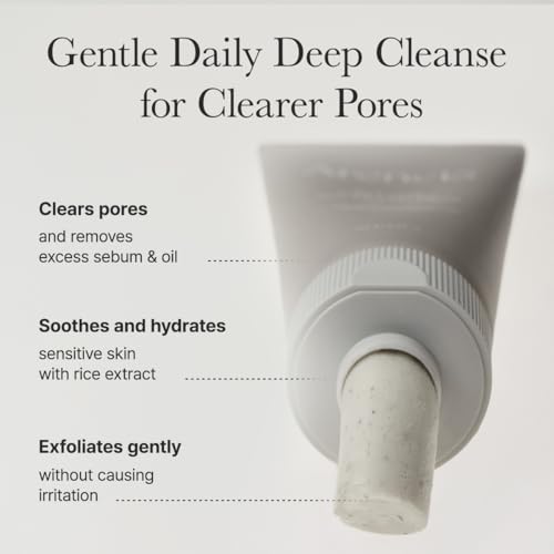 Image of ARENCIA Rice + LHA Pore Control Rice Cake Cleanser with Salicylic Acid - Deep Cleansing, Gentel Exfoliation, All skin types, 5.29 oz