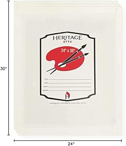 Miniatura 2 de CP3024-3 - Juego de 3 paneles de lona elástica, 24 x 30 pulgadas, montado en tablero de MDF