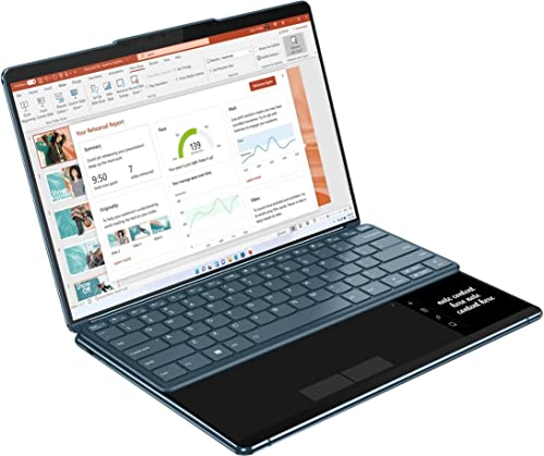 Image of Lenovo Yoga Book 9i 2-in-1 13.3 inch 2.8K Dual Screen OLED Touch Laptop - Intel Core i7-1355U with 16GB Memory - 1TB SSD - Tidal Teal - US Version