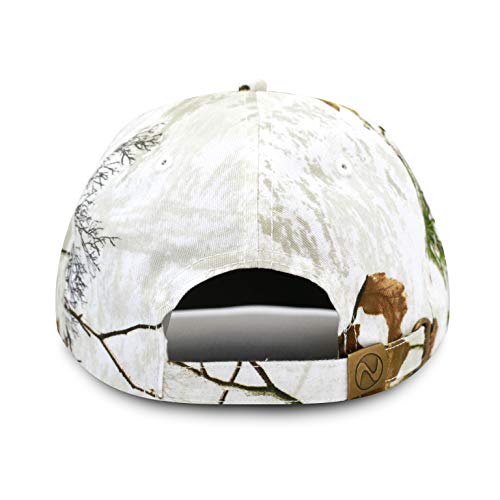 Hunting Baseball Hat - Official Licensed Realtree Camouflage Outdoor Sun Cap (4. Snow - Structured Cap, One) #TOP2