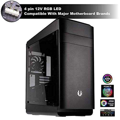 BitFenix Shogun E-ATX Dual Tempered Glass Gaming Case with Asus Aura SYNC RGB SSD Chroma, BFC-SOG-600-KKWSK-RP