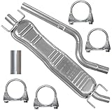 Passt zu folgenden Fahrzeugmodellen Opel Astra G II 2 1.6i 8V|1.6i 16V|1.8i 16V Schrägheck, Limousine, Kombi. Die Schalldämpfer sind aus hochwertigem Stahl des deutschen Herstellers THYSSEN KRUPP STEEL AG angefertigt