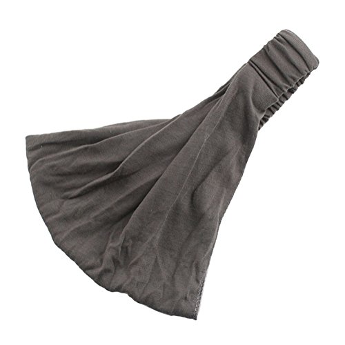 Preisvergleich Produktbild Qinlee Elastische Stirnband Haarbänder Frisuren Gestylten Haaren Haar Accessoires Yoga Sport Kopftuch Mädchen Bandana Outdoor Sport Zubehör Modegeschenk (Dunkelgrau)