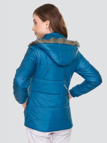 Image of RARE TIMES Women's Stylish Solid Full Sleeves Jacket | Winter Wear Quilted Jacket for Travelling | Regulaer Fit Puffer Jacket For Women
