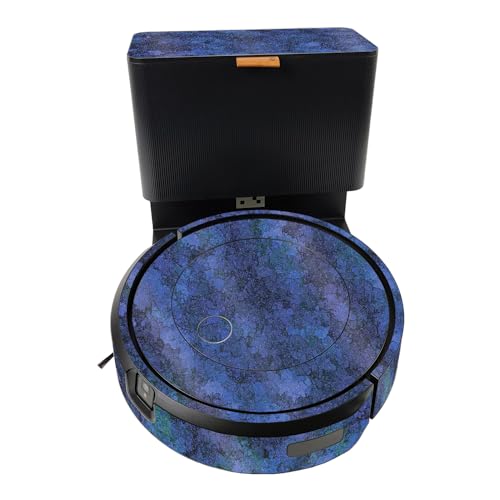 Glossy Glitter Smart Home Skin Compatible with iRobot Roomba J5 Plus - Blue Ice - Premium 3M Vinyl Protective Wrap Decal Cover - Easy to Apply | Crafted in The USA by MightySkins