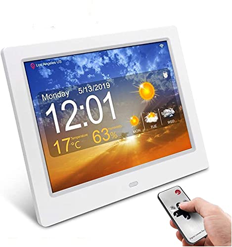 Tophacker Weather Stations with Alert and Temperature/Humidity/Barometric/Forecast/Moon Phase/Alarm Clock, LCD Digital Weather Station for Elderly Take Medicine Reminder