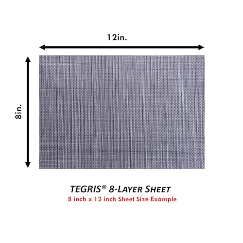 Lámina termoplástica TEGRIS 8x12 pulgadas plateada 6 capas miniatura 4
