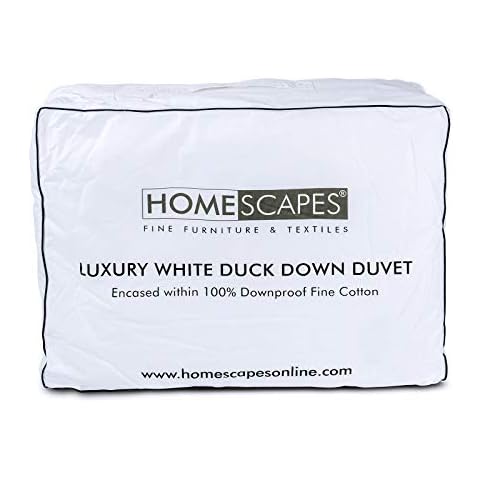 Couette HOMESCAPES Duvet de Canard Cover