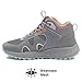 Avia Vamp Women’s Mid Top Walking Shoes, Ankle Trail Boots for All Weather - Grey/Pink/Green, 6 Medium