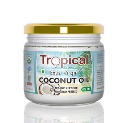 100 % PURE ORGANIC EXTRA VIRGIN COCONUT OIL. / UNREFINED COLD PRESSED. For Cooking, Skin Care, Hair Care, and Oral Health 8.5 Fl Oz