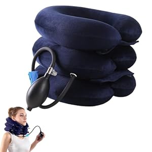 Viexpand Aufblasbare Nackenstütze mit Handpumpe