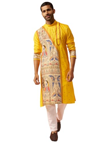 Kurta homme à impression numérique idéal pour mariages et soirées
