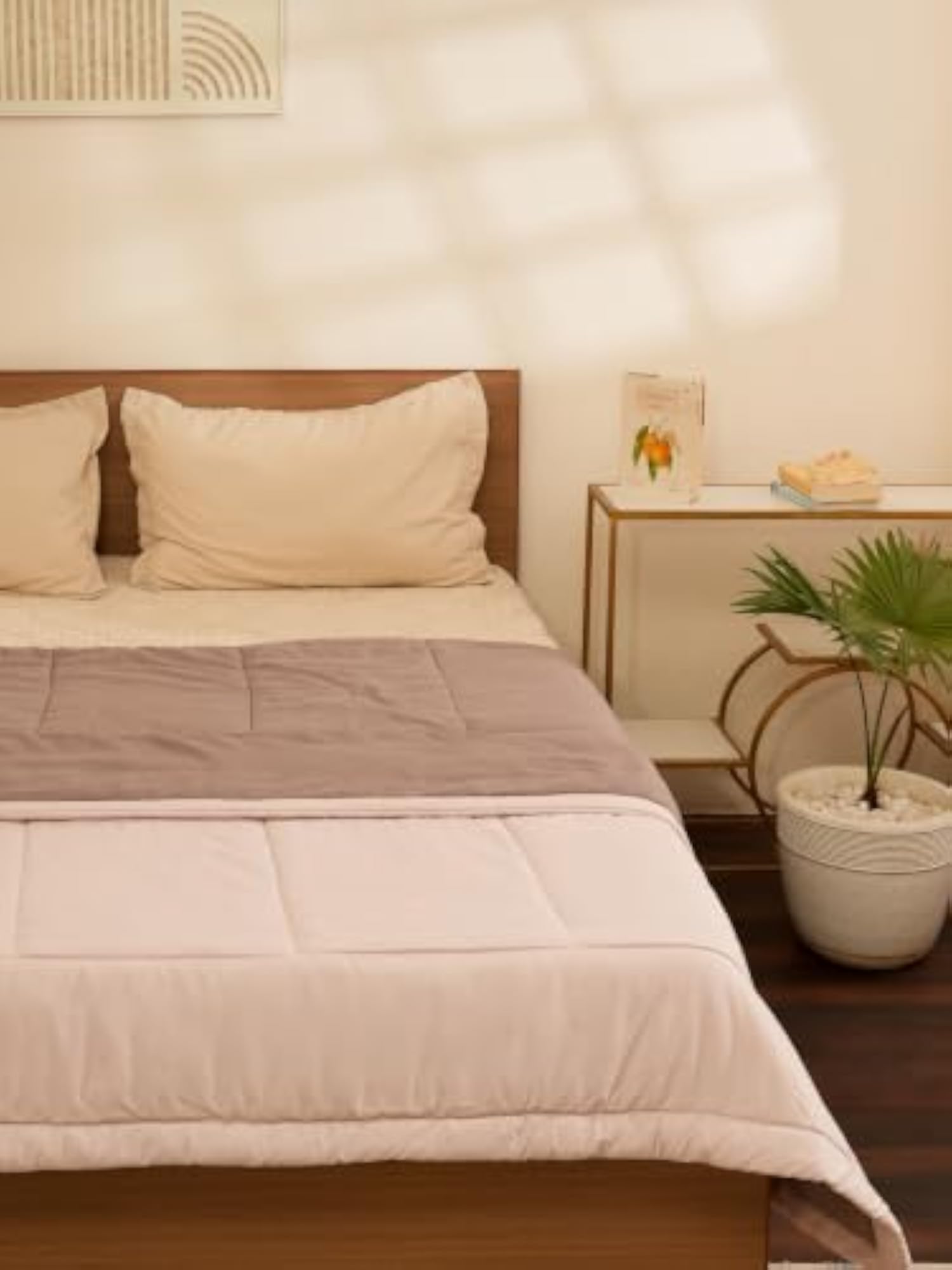 Blush Pink Lightweight Double Bed Comforter