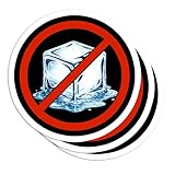 (Pack of 3) 3 Inches No ICE Protest Symbol Sticker, Abolish Immigration Enforcement Waterproof Vinyl Stickers for Laptop Water Bottle Tumbler Phone Notebook Car