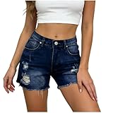 Jean Shorts for Women High Waisted Trendy Casual...