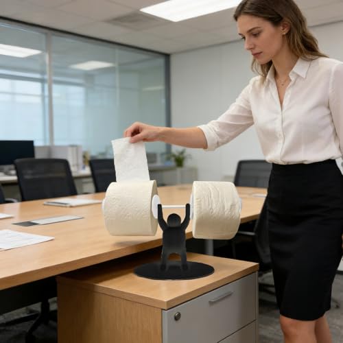Soporte para toallas de papel resistente con diseño de levantamiento de pesas 6