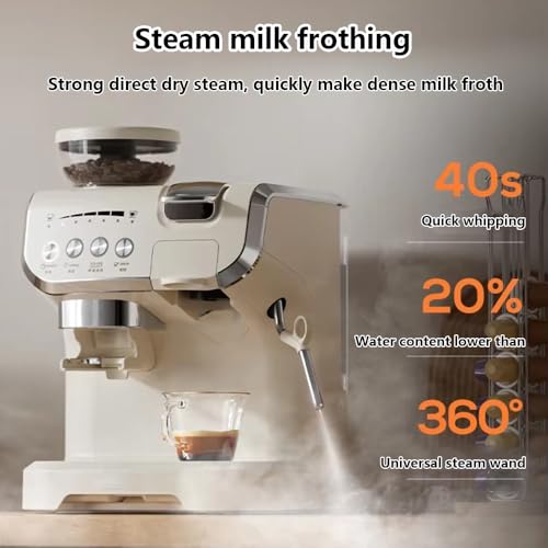 Cafetera 3 en 1 con molinillo y depósito 2 L miniatura 5