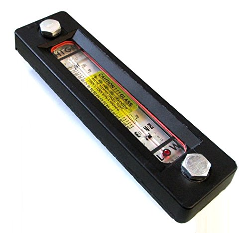 TK T-550-7 - Lenz 7'' Sight Glass W/Temp Gauge - 1/2''-13 Threads