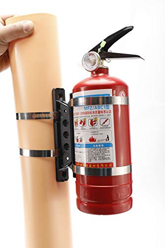 Vehicle Universal Quick Release Aluminum Roll Bar Mount Bottle/Fire Extinguisher Holder with 4 Adjustable Clamps