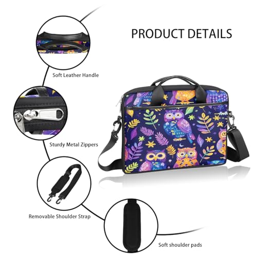 Bolsa para portátil 15 pulgadas color búhos miniatura 4