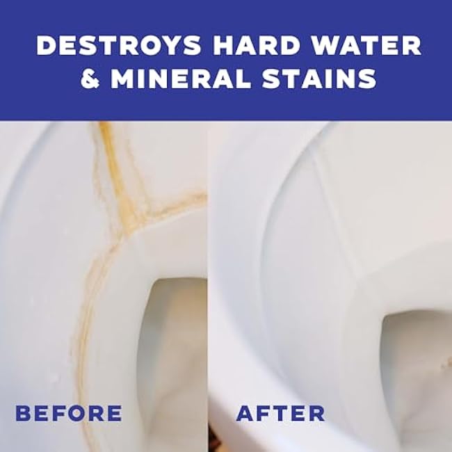 Don Aslett Safety Foam Toilet Bowl Cleaner (32 Oz Bottle, Pack of 2) Acidic Detergent and Deodorizer | Cleans Hard Water and Mineral Stains in Porcelain Toilets