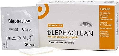 Thea Blephaclean Eyelid Sterile Cleansing Wipes, Pack of 20 Wipes