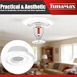 TunaMax (6 Pack) 1/2" IPS Fire Sprinkler Escutcheons 3/4" Adjustment White - Image 4