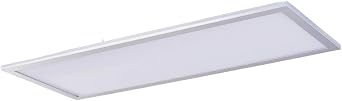 LED Panel Livel Modern in Silver for e.g. Kitchen 1 Light Source, from Lindby | Ceiling Light, Business Lighting Office lamp workspace Ceiling